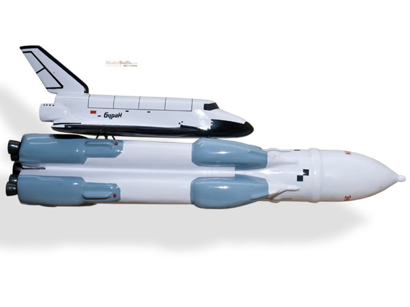 Buran with shuttle Russian Space Agency 1988