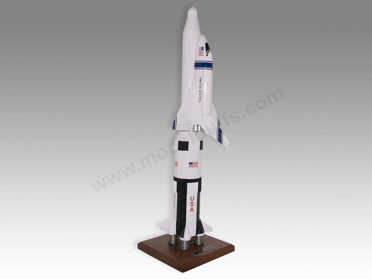 Saturn V NASA Moon Rocket with Shuttle Orbiter Model