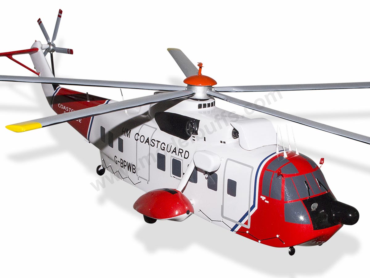 Sikorsky S-61N UK Coastguard Bristow Helicopters Model Helicopters $209 ...