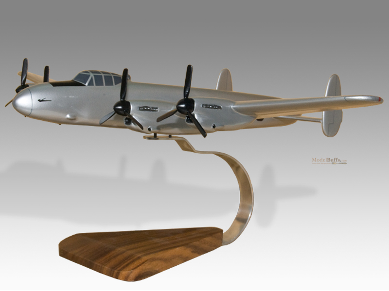 Avro Lancaster Mickey Moocher Solid Mahogany Wood Replica Airplane Desktop Model