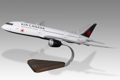 Boeing 787-9 Air Canada New Livery Handcrafted Exact Scale & Size Solid Detailed Commercial Aircraft Desktop Display Model 1