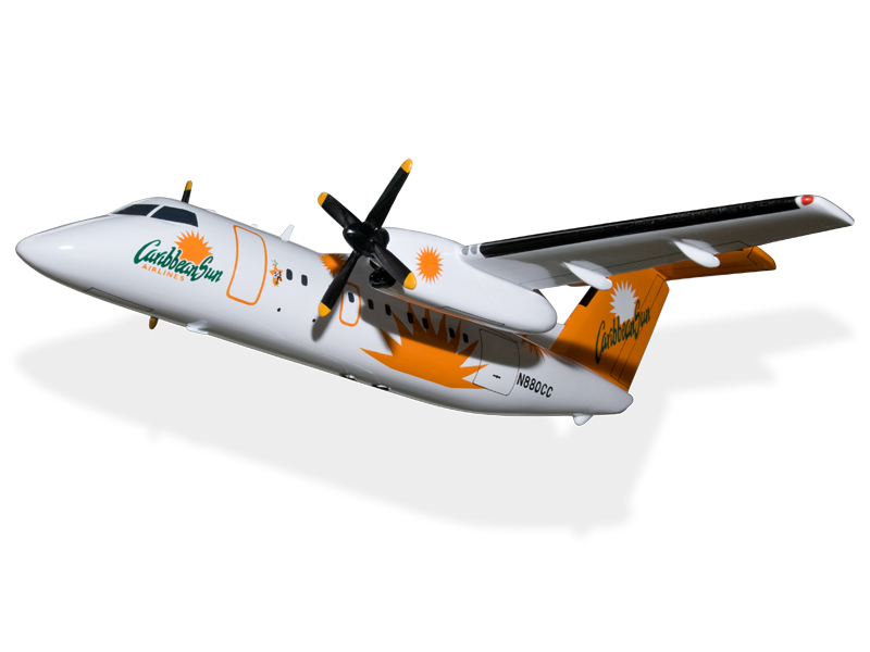 De Havilland Dash 8 100 Caribbean Sun Airlines Model - Image 3